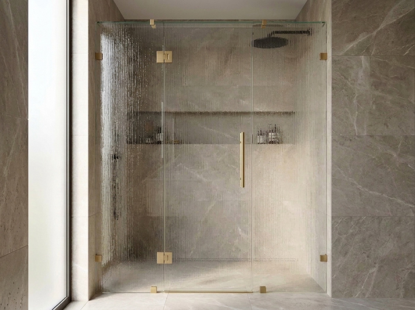 Hinged & Swing Shower Doors by Fortune Shower Doors for a Harrison Township, Michigan bathroom